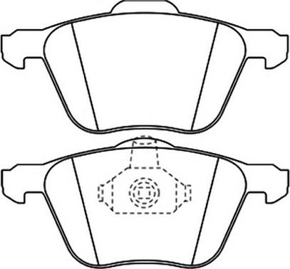 Magneti Marelli P85061MM - Bremžu uzliku kompl., Disku bremzes adetalas.lv