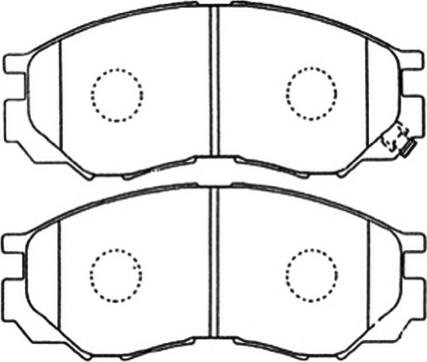 Japanparts PA585MK - Bremžu uzliku kompl., Disku bremzes adetalas.lv