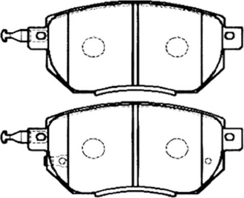 Mingtai MP-3581 - Bremžu uzliku kompl., Disku bremzes adetalas.lv