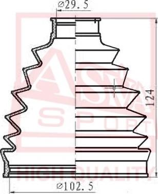 ASVA ASBT-504 - Putekļusargs, Piedziņas vārpsta adetalas.lv