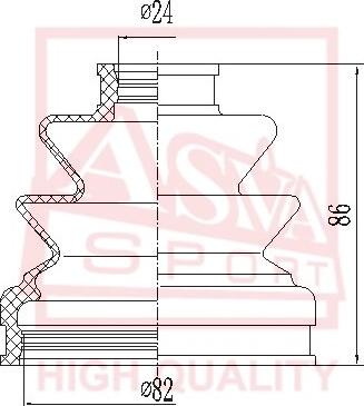 ASVA ASBT-2042 - Putekļusargs, Piedziņas vārpsta adetalas.lv