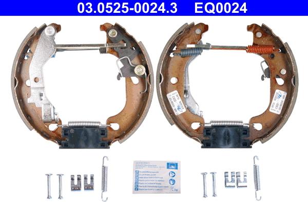 ATE 03.0525-0024.3 - Bremžu loku komplekts adetalas.lv