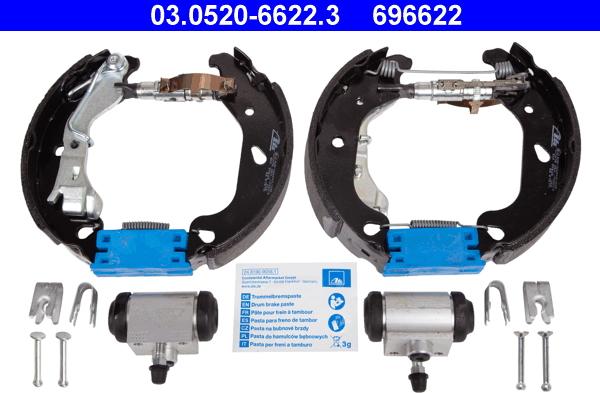 ATE 03.0520-6622.3 - Bremžu loku komplekts adetalas.lv