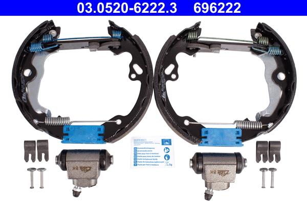 ATE 03.0520-6222.3 - Bremžu loku komplekts adetalas.lv