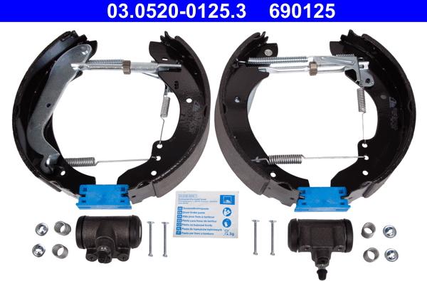 ATE 03.0520-0125.3 - Bremžu loku komplekts adetalas.lv