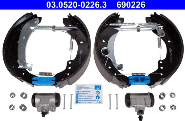 ATE 03.0520-0226.3 - Bremžu loku komplekts adetalas.lv