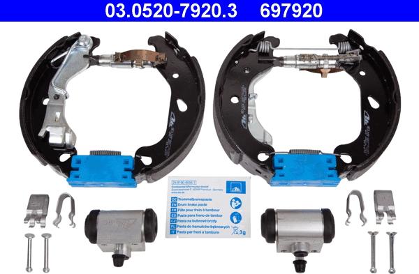 ATE 03.0520-7920.3 - Bremžu loku komplekts adetalas.lv