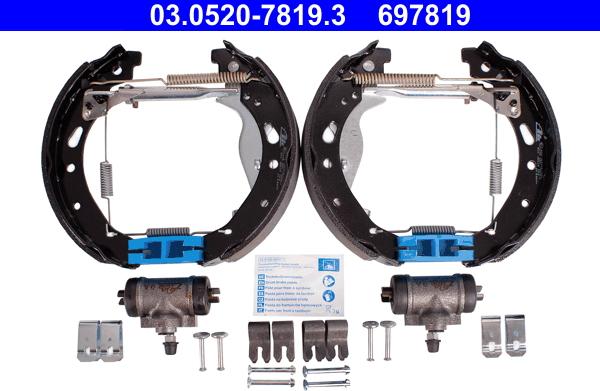 ATE 03.0520-7819.3 - Bremžu loku komplekts adetalas.lv