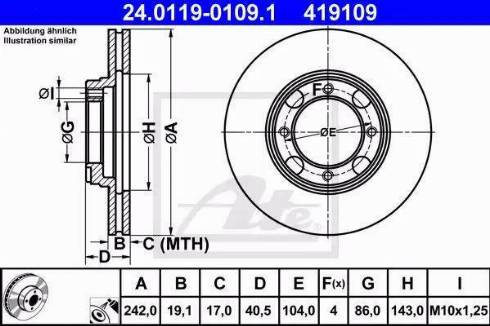 Alpha Brakes HTP-HY-500 - Bremžu diski adetalas.lv