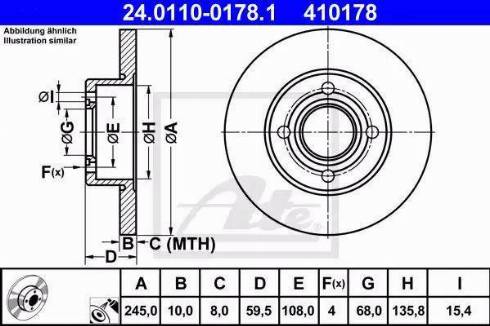 Alpha Brakes HTT-AU-002 - Bremžu diski adetalas.lv