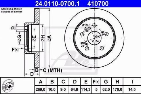 Alpha Brakes HTT-TY-025 - Bremžu diski adetalas.lv