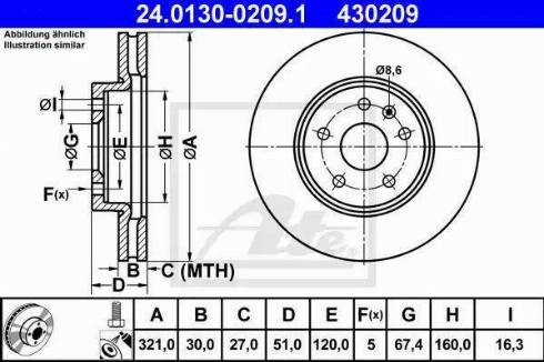 Alpha Brakes HTP-PL-034 - Bremžu diski adetalas.lv