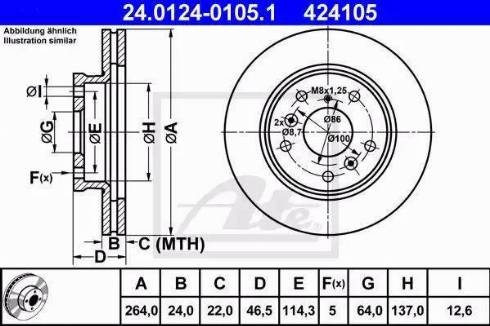 Alpha Brakes HTP-MZ-040 - Bremžu diski adetalas.lv