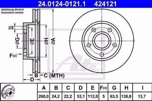 Alpha Brakes HTP-FR-021 - Bremžu diski adetalas.lv