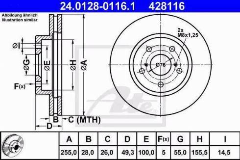 Alpha Brakes HTP-TY-015 - Bremžu diski adetalas.lv