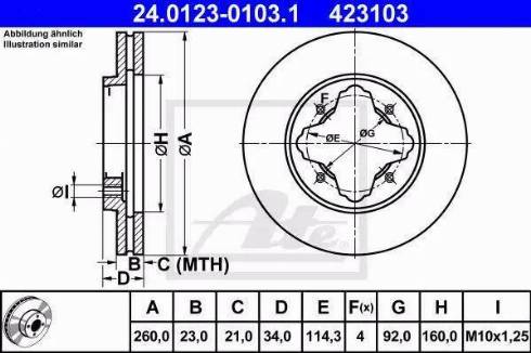 Alpha Brakes HTP-HD-023 - Bremžu diski adetalas.lv