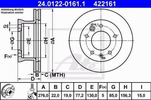 Alpha Brakes HTP-ME-022 - Bremžu diski adetalas.lv