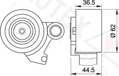 Autex 641823 - Spriegotājrullītis, Gāzu sadales mehānisma piedziņas siksna adetalas.lv