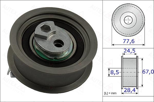 Autex 654865 - Spriegotājrullītis, Gāzu sadales mehānisma piedziņas siksna adetalas.lv