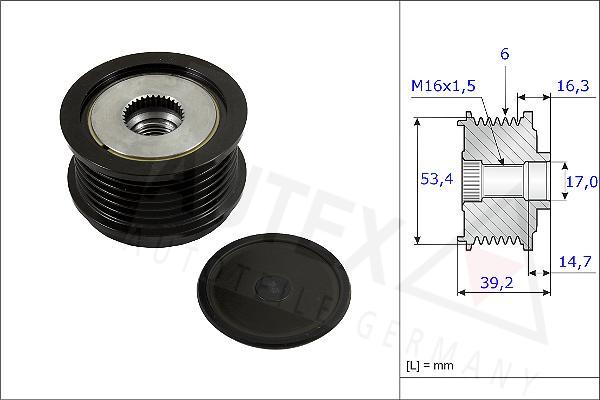 Autex 654819 - Piedziņas skriemelis, Ģenerators adetalas.lv