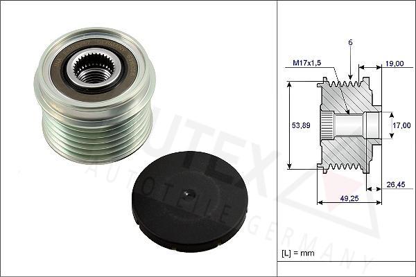 Autex 654818 - Piedziņas skriemelis, Ģenerators adetalas.lv