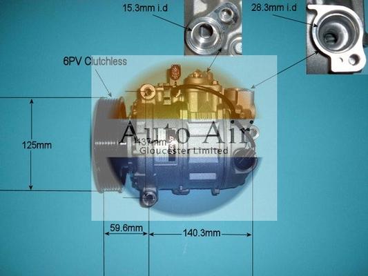 Auto Air Gloucester 14-9689 - Kompresors, Gaisa kond. sistēma adetalas.lv