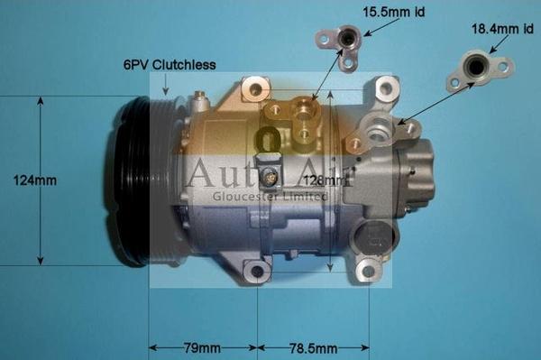 Auto Air Gloucester 14-5343P - Kompresors, Gaisa kond. sistēma adetalas.lv