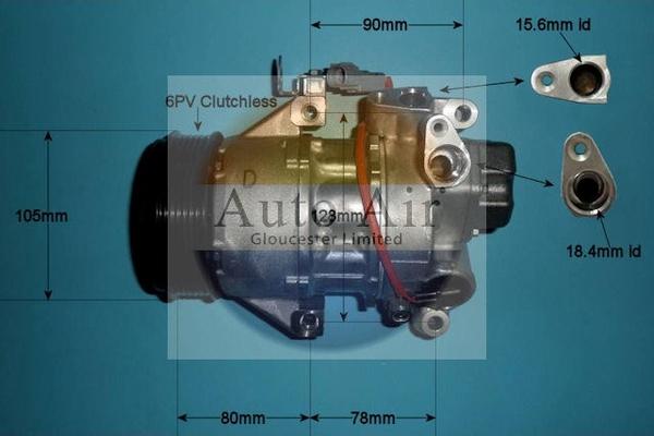 Auto Air Gloucester 14-0046 - Kompresors, Gaisa kond. sistēma adetalas.lv