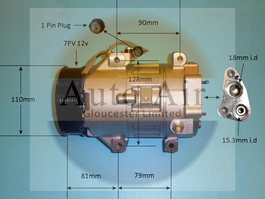 Auto Air Gloucester 14-0084P - Kompresors, Gaisa kond. sistēma adetalas.lv