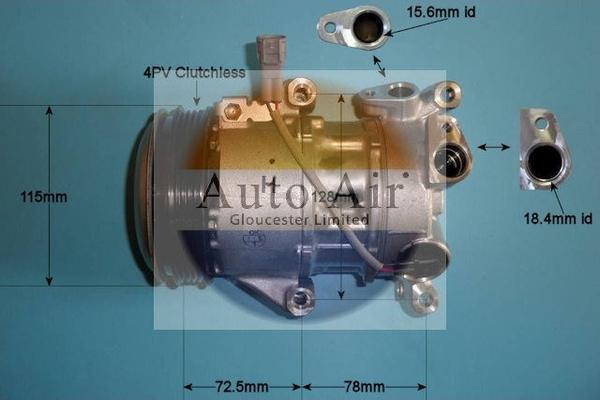 Auto Air Gloucester 14-0194 - Kompresors, Gaisa kond. sistēma adetalas.lv