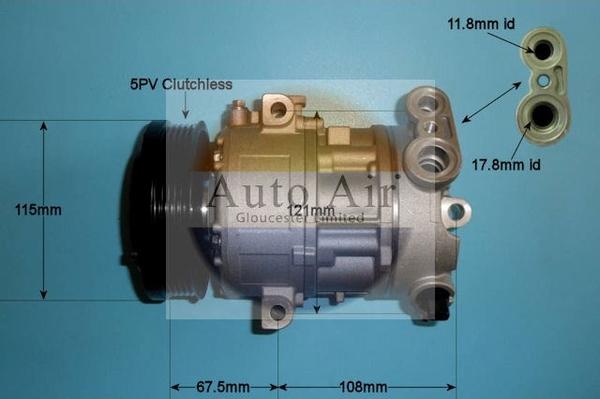 Auto Air Gloucester 14-1446P - Kompresors, Gaisa kond. sistēma adetalas.lv