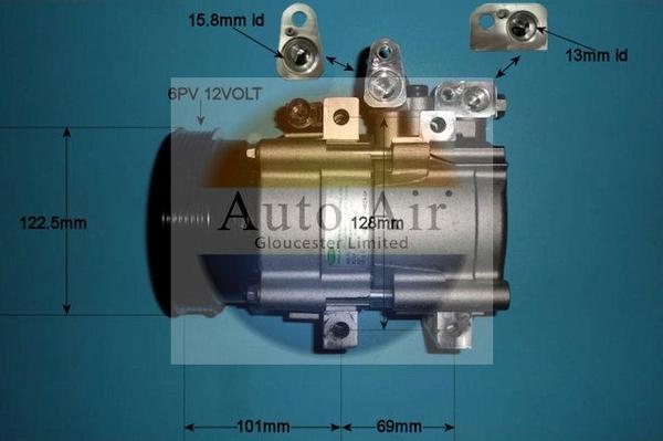 Auto Air Gloucester 14-1032 - Kompresors, Gaisa kond. sistēma adetalas.lv