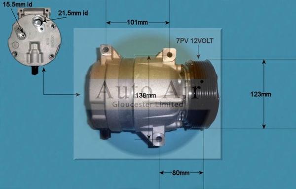 Auto Air Gloucester 14-1117 - Kompresors, Gaisa kond. sistēma adetalas.lv