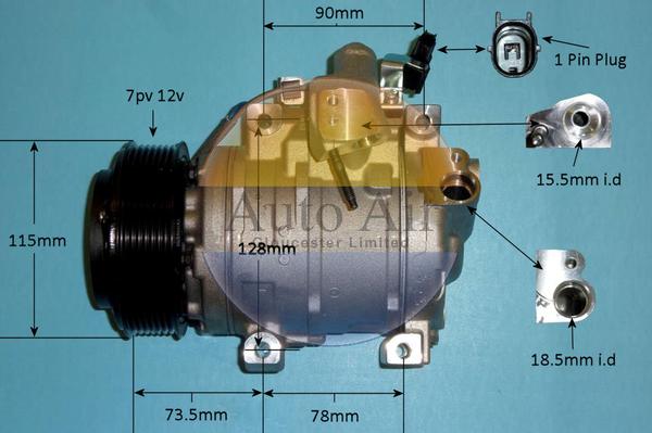 Auto Air Gloucester 14-1291 - Kompresors, Gaisa kond. sistēma adetalas.lv