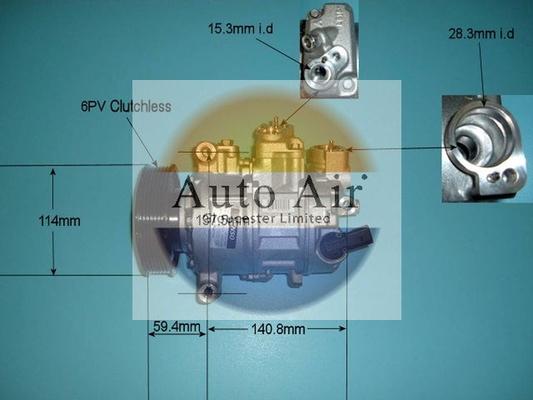 Auto Air Gloucester 14-1253 - Kompresors, Gaisa kond. sistēma adetalas.lv