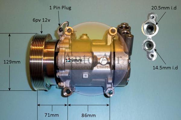 Auto Air Gloucester 14-1202P - Kompresors, Gaisa kond. sistēma adetalas.lv