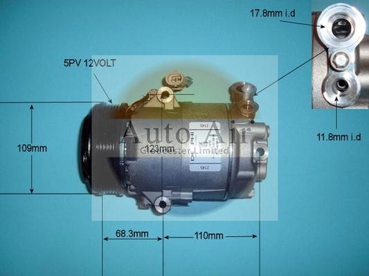 Auto Air Gloucester 14-1232 - Kompresors, Gaisa kond. sistēma adetalas.lv