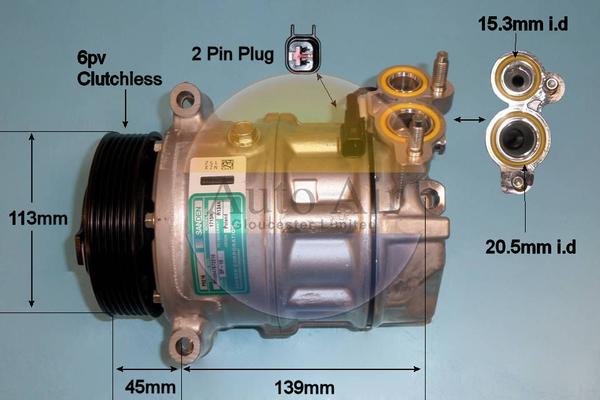 Auto Air Gloucester 14-2085 - Kompresors, Gaisa kond. sistēma adetalas.lv