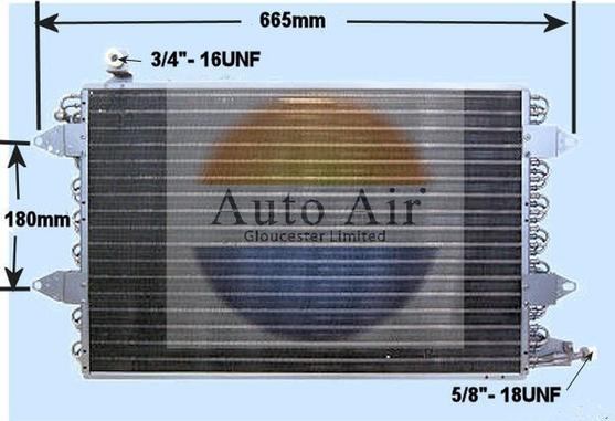 Auto Air Gloucester 16-1091 - Kondensators, Gaisa kond. sistēma adetalas.lv