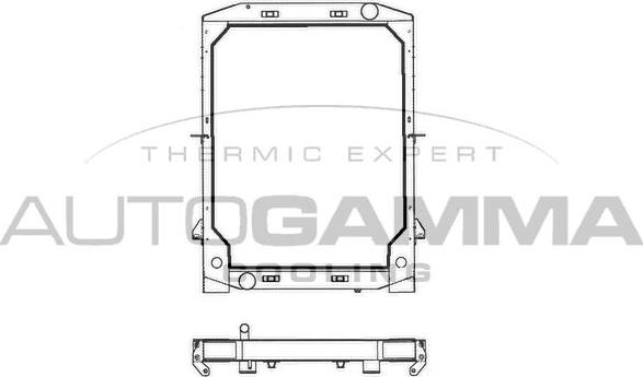 Autogamma 400756 - Radiators, Motora dzesēšanas sistēma adetalas.lv