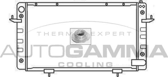 Autogamma 104665 - Radiators, Motora dzesēšanas sistēma adetalas.lv