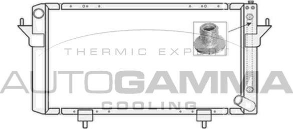 Autogamma 104666 - Radiators, Motora dzesēšanas sistēma adetalas.lv