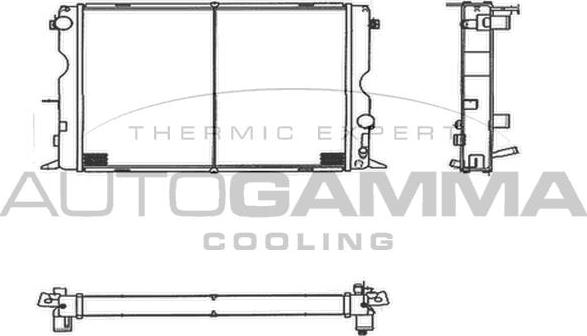 Autogamma 104020 - Radiators, Motora dzesēšanas sistēma adetalas.lv