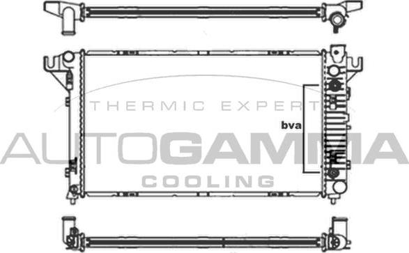 Autogamma 105600 - Radiators, Motora dzesēšanas sistēma adetalas.lv