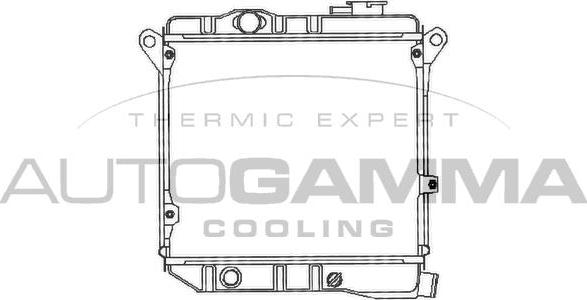 Autogamma 100076 - Radiators, Motora dzesēšanas sistēma adetalas.lv