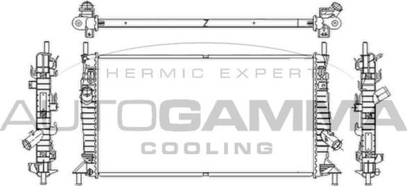 Autogamma 103421 - Radiators, Motora dzesēšanas sistēma adetalas.lv