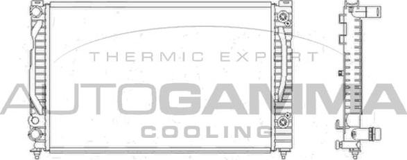 Autogamma 103864 - Radiators, Motora dzesēšanas sistēma adetalas.lv