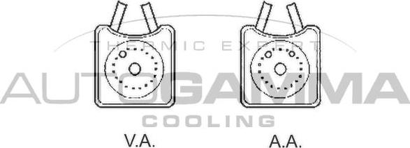 Autogamma 102490 - Eļļas radiators, Motoreļļa adetalas.lv