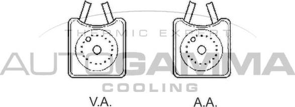 Autogamma 102486 - Eļļas radiators, Motoreļļa adetalas.lv