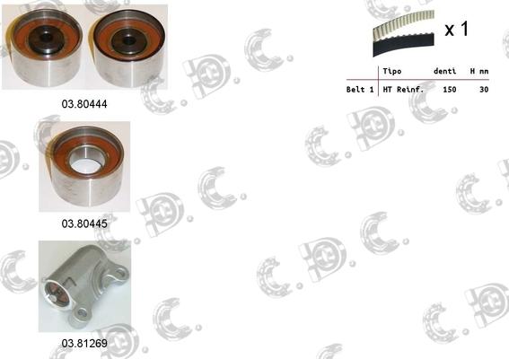 Autokit 04.5448 - Zobsiksnas komplekts adetalas.lv